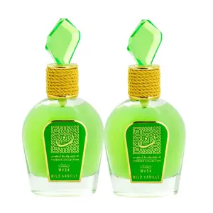 2 Pack of Thameen Collection Musk Wild Vanille Eau de Parfum Spray for Women, 3.4 Ounce by Lattafa