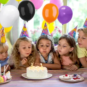 5 Inch Solid Color Balloon, 200pcs/set Decorative Latex Balloon, Party Balloon for Birthday Wedding Baby Shower Decoration, Party Supplies