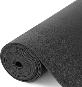 Wochitv Shelf Liner for Cabinets, Drawer Non Adhesive Non Slip Foam Mat for Kitchen, Pantry, Bathroom, Cupboard, Garage, Closet, Shelves, Drawer, Tool Box, Black 11.8 X 59 Inches WochiTV