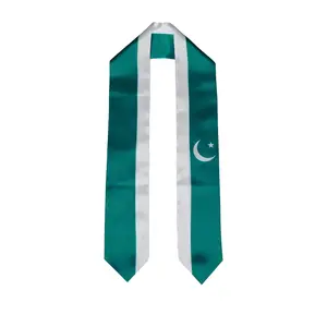 Pakistan Flag Graduation Stole, Sash, Pakistani, Scarf, Gift, Students, Quality, High School, College, Scarves, Adults, Men and Women, Satin