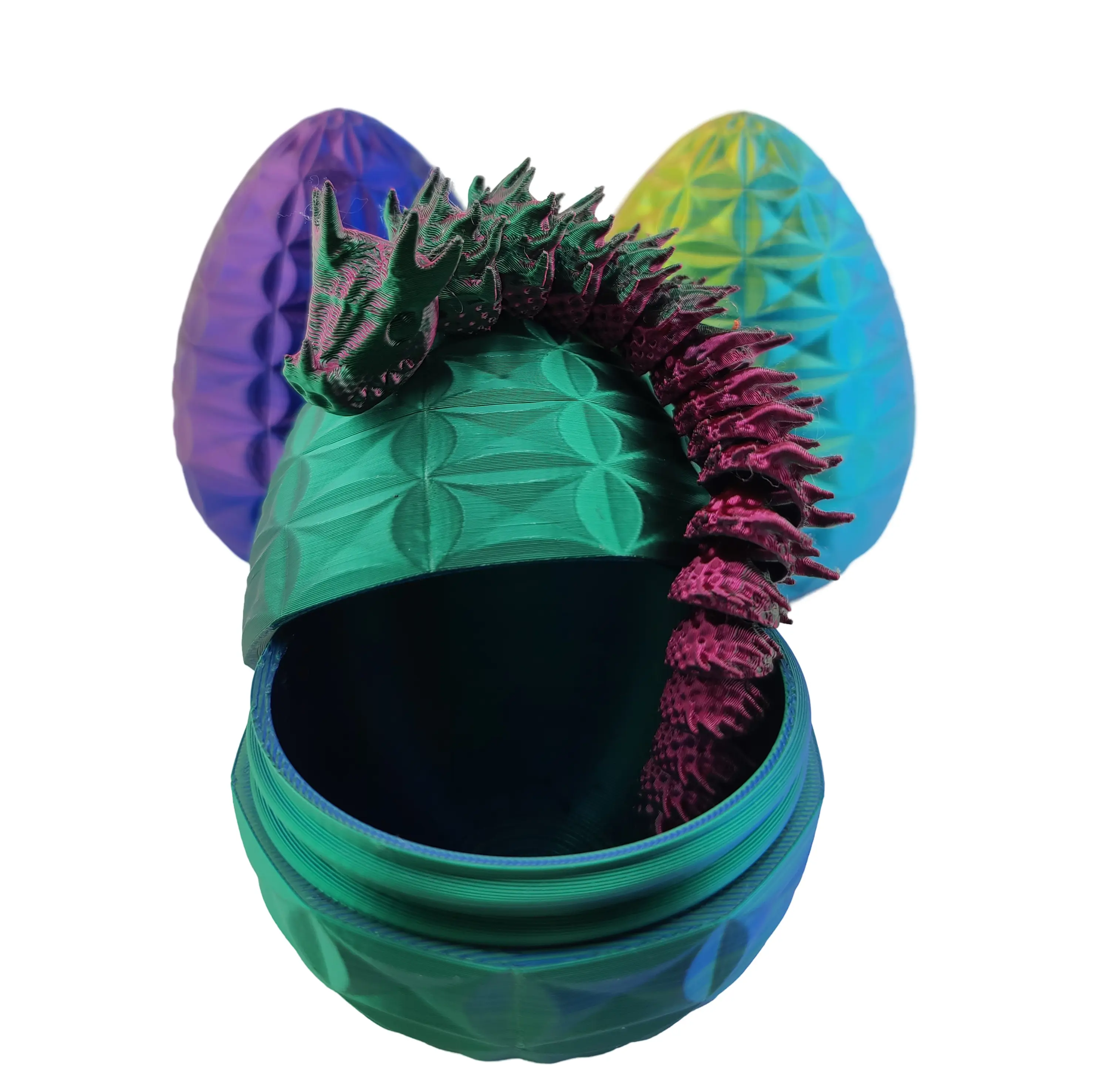 Hatchable Blind Box Geometric Dragon, Mystery Dragon Gift, Quiet Fidget Toy, ADHD Stimming Toy, Link Dragon, Dragon Egg Toy, Dragon Gift