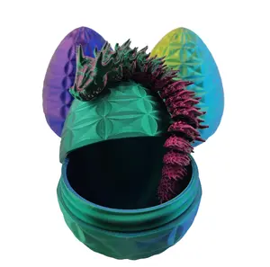 Hatchable Blind Box Geometric Dragon, Mystery Dragon Gift, Quiet Fidget Toy, ADHD Stimming Toy, Link Dragon, Dragon Egg Toy, Dragon Gift