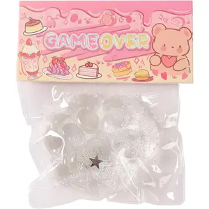 P-SRT06   Taba Squishy Cat Paw Squeeze Toys,Sensory Fidget Toy for Your Best Mellow and Chill,Party Favors, Birthday Gift, Squishy Toys for Adults (Transparent)