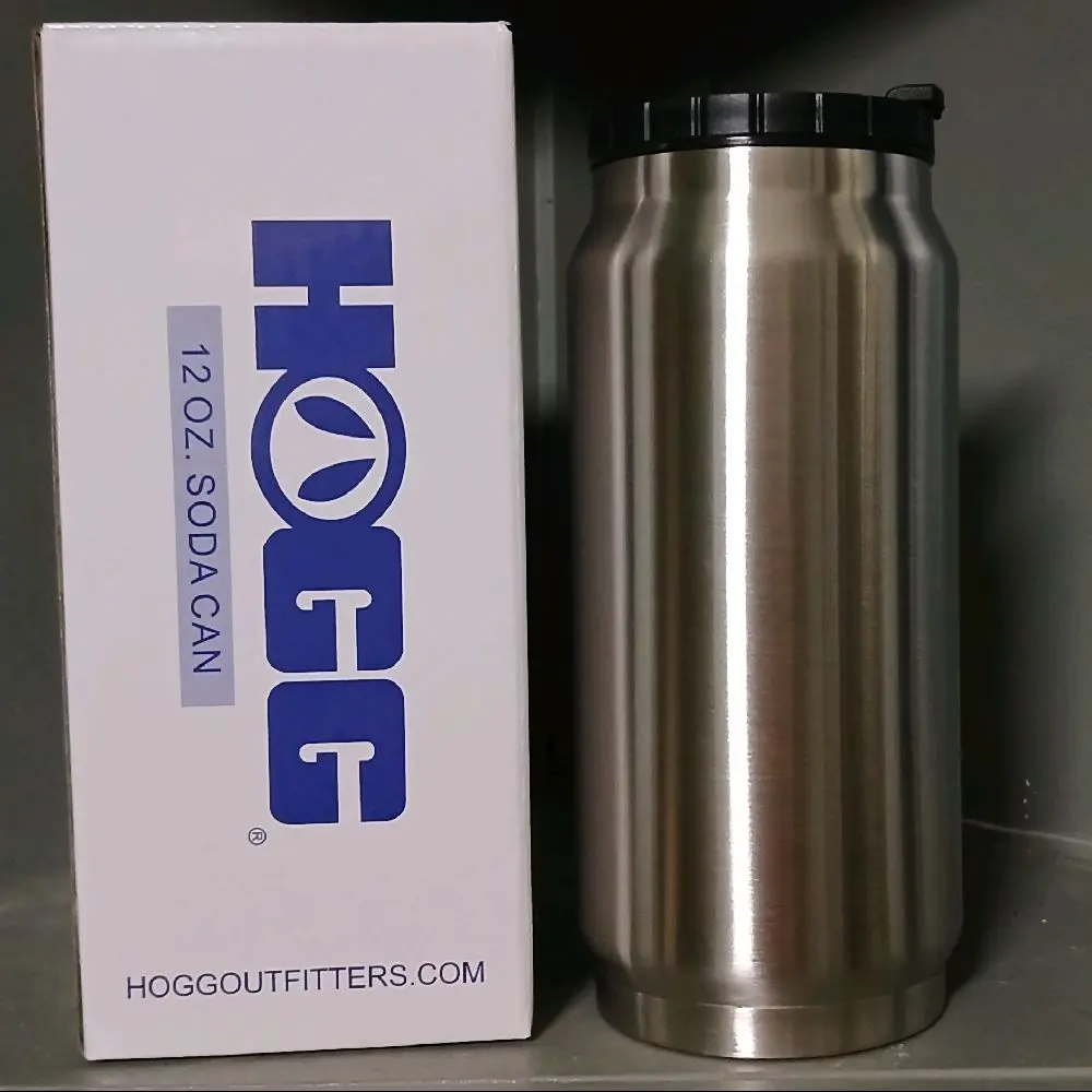 HOGG Outfitters 12 oz Soda Can Tumbler - Metallic Finish, Ideal for Beverages - Drinkware, Bottle