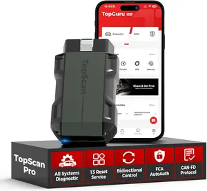 TOPDON TopScan Pro, OBD2 Scanner Bluetooth for iOS & Android, Diagnostic Scan Tool for All Cars, Car Code Reader with Reset Scanner, 13+ Reset Service, Upgraded Version of Topscan Lite