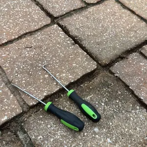 Garden Weed Hook, 2 Counts Durable Garden Maintenance Tool, Garden Cleaning Tool for Small Path Weed Cleaning & Narrow Space
