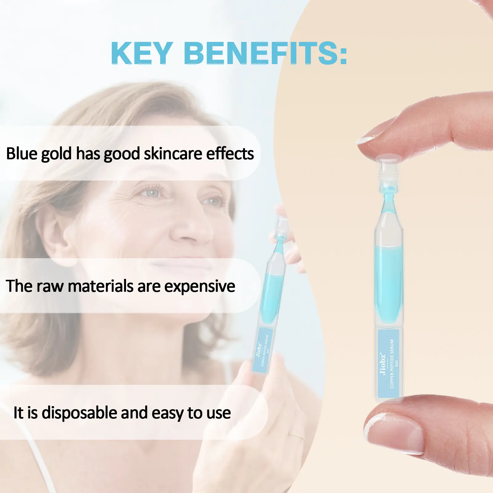 Jiobz Blue Copper Peptide Serum Ampoules (GHK-Cu) 40ml- Anti-Aging & Barrier Repair Face Essence - Fresh Single-Dose (Better than Bottled) Dropper Hyaluronic Sensitive - TikTok Shop Jiobz Blue Copper Peptide Serum Ampoules (GHK-Cu) 40ml- Anti-Aging & Barrier Repair Face Essence - Fresh Single-Dose (Better than Bottled) Dropper Hyaluronic Sensitive - TikTok Shop