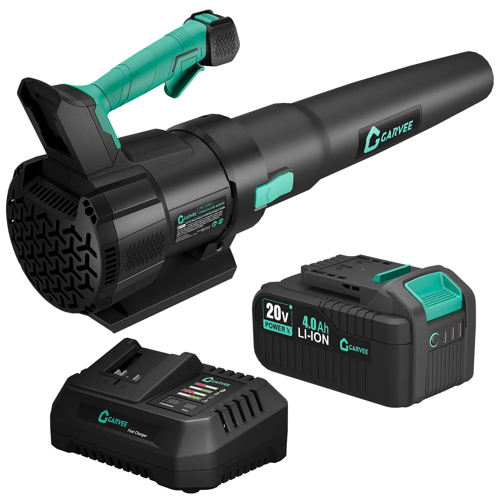 [Football Fan SeasonDeal] High-Power Cordless Leaf Blower - 650CFM 200MPH, 20V, Dual-Speed Mode, 4.0Ah Battery and Charger, Lightweight Electric Handheld, for Lawn, Leaves, Courtyard, Fine Particles - Stylish Design