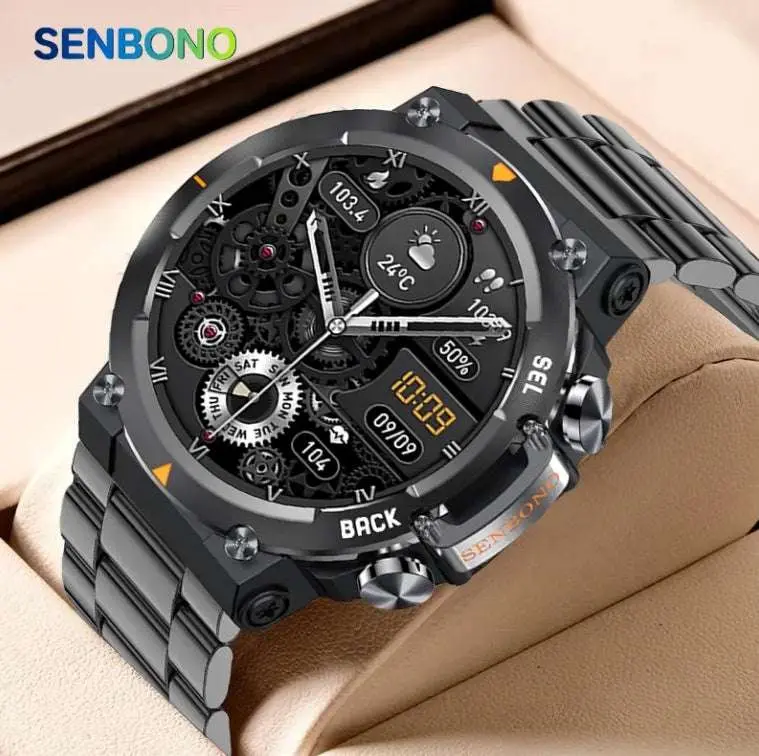 MAX18 Men's Smartwatch — 1.43" AMOLED, Bluetooth Calls, AI Voice & Gesture Control