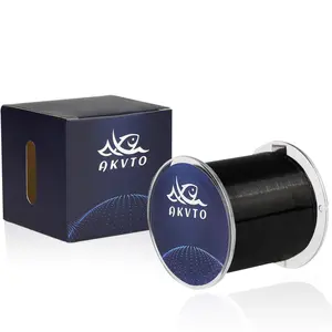 AKVTO Premium MONOFILAMENT Fishing LINE- Monofilament Fishing Line 500Yds - Ultimate Strength Abrasion Resistant Leader Line Strong Mono, Mono Fishing Line 10-35LB, Low- & High-Vis Available