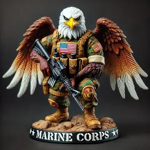 Eagle Soldier Figurine Decoration Design Eagle Sauce Figurine Design Resin Craft Figurine Creative