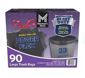 Power Flex 33-Gallon Large Trash Bags, 90 ct.