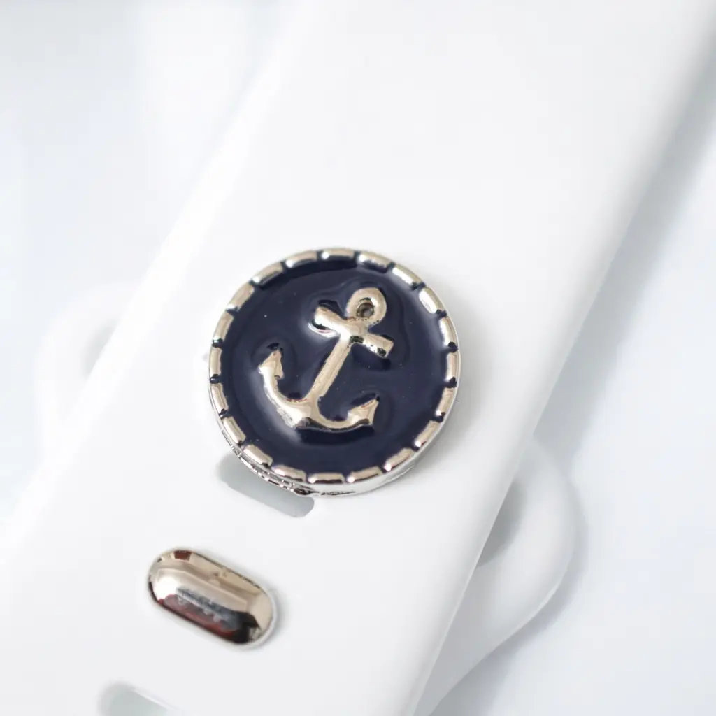 Boat Anchor Watchband Jewelry Charm Snap-On for Apple Fitbit Galaxy Garmin Watch Bands Comfortable & Stylish Accessory