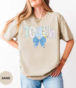 Floral Teach T-Shirt / Sweatshirt & Hoodie, Cute Teacher Sweatshirt, Teacher Appreciation Gift, Teacher Clothes Crewneck