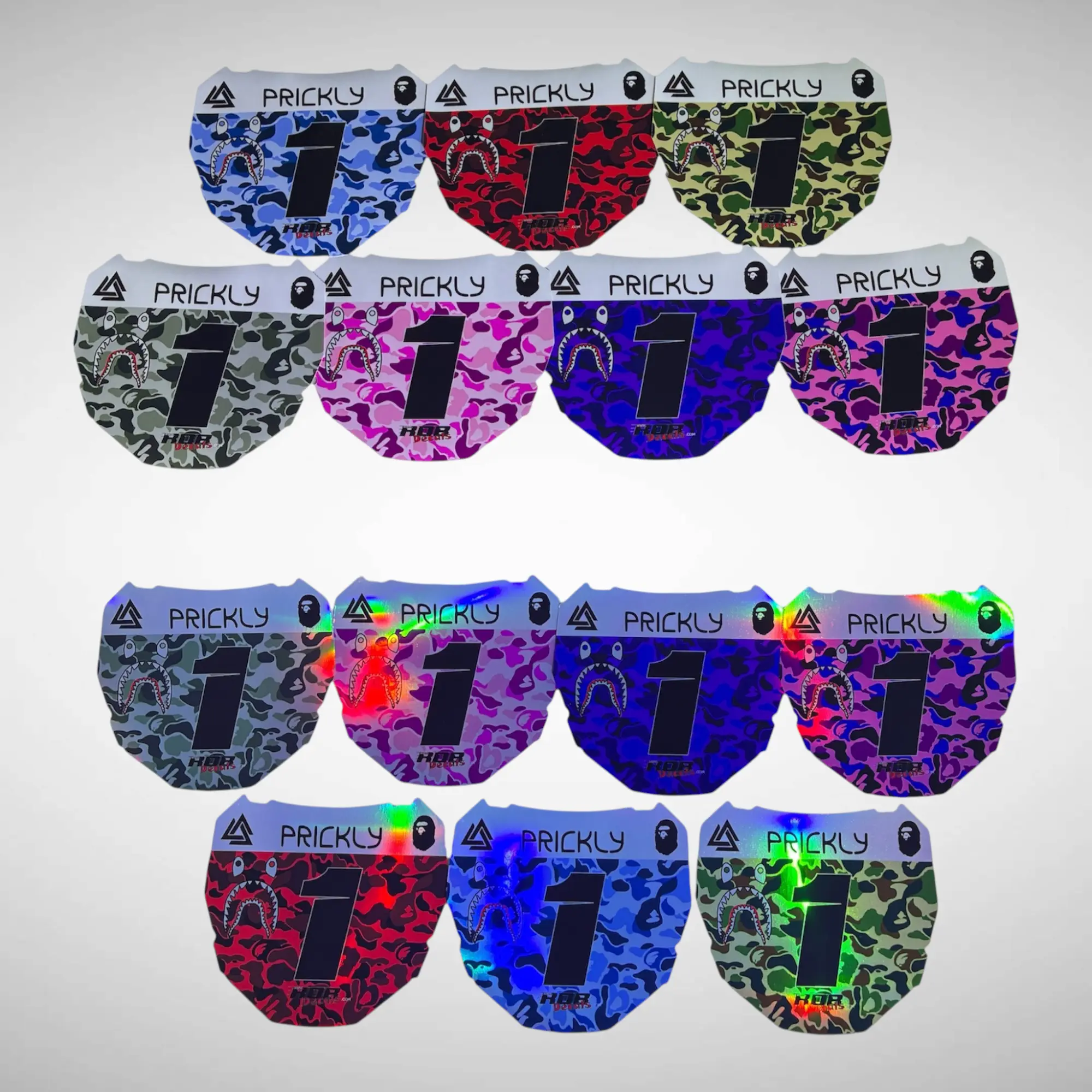 ODI Plate Decals — Designer Camo ODI Plate Decals — Designer Camo