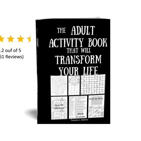55 Fun Adult and Teen Activities Book, Adult Games: Coloring, Spot Difference, Dot-to-Dot, Number Games, Word Games, Hidden Image, Sudoku