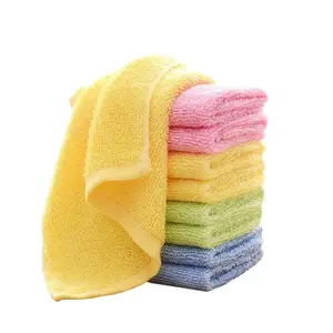 10 Piece Soft Absorbent Bamboo Fiber Dishcloths, Strong Oil Absorption Kitchen Towels, Super Absorbent Reusable Cleaning Cloths, Absorbent Detailing Cloth (random Colors)