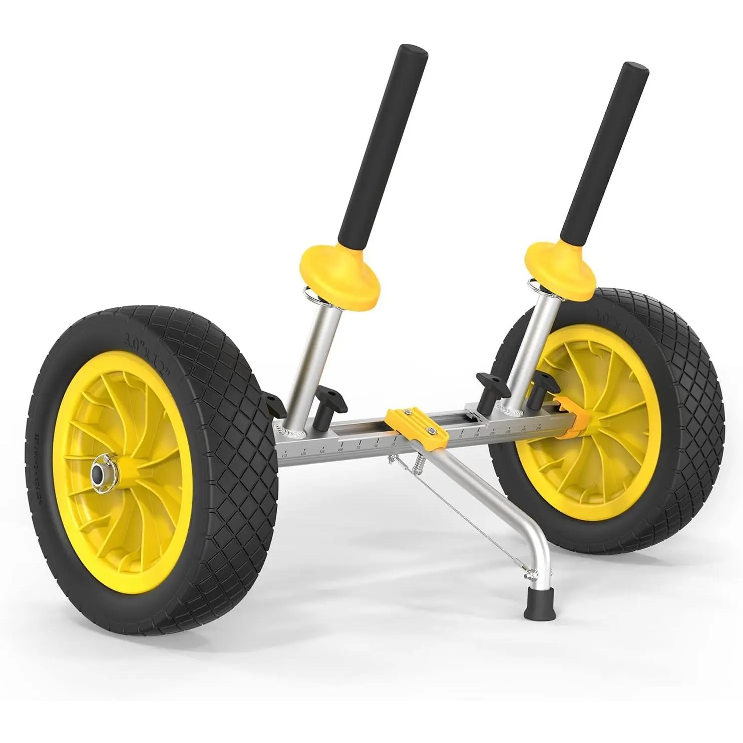 OutvitaPro Kayak Cart Dolly Kayak Wheels Detachable Canoe Cart with Solid Tires and Kickstand Kayak Trolley Summervibes