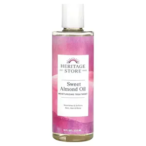 Heritage Store Sweet Almond Oil, Moisturizing Treatment, 8 fl oz (237 ml)