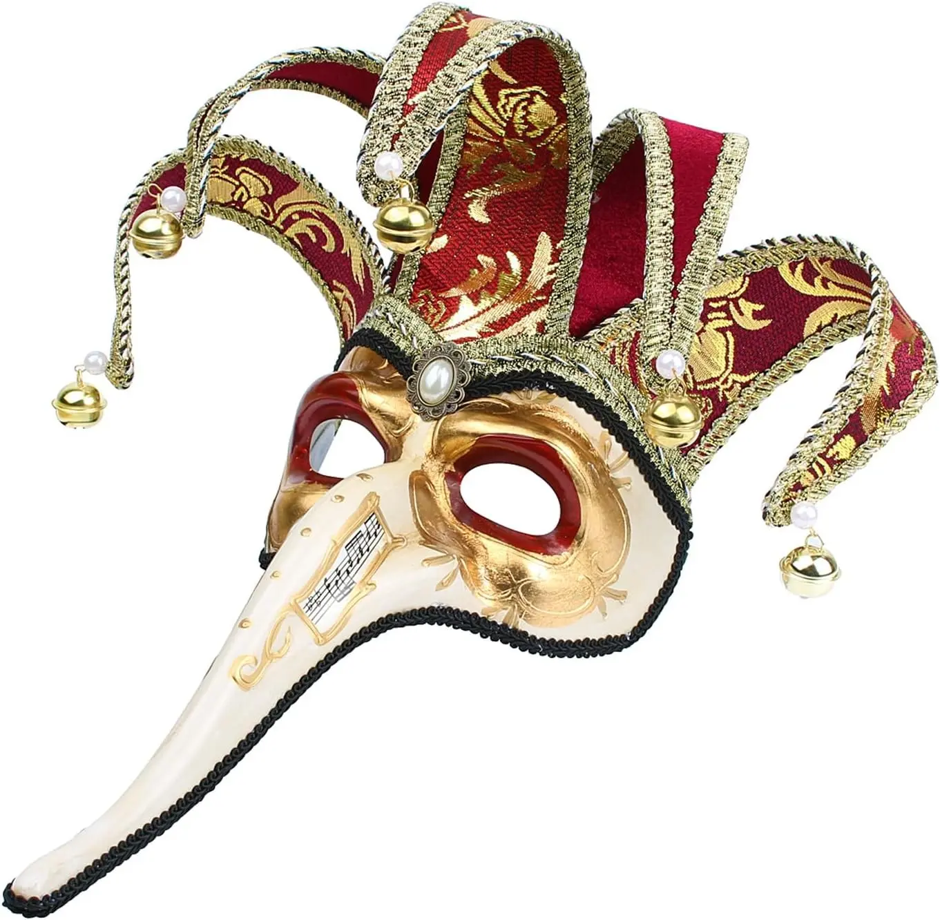 Carnival Venetian Plague Doctor Jester Mask Masquerade Halloween Wall Decorative Mask