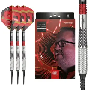 Target Darts Stephen Bunting G5 95% Tungsten Dart Set (18G), Soft Tip Darts | Generation 5 Player Edition Darts with Pixel Tips, Professional Darts Set, Electronic Soft Tip Dart Set