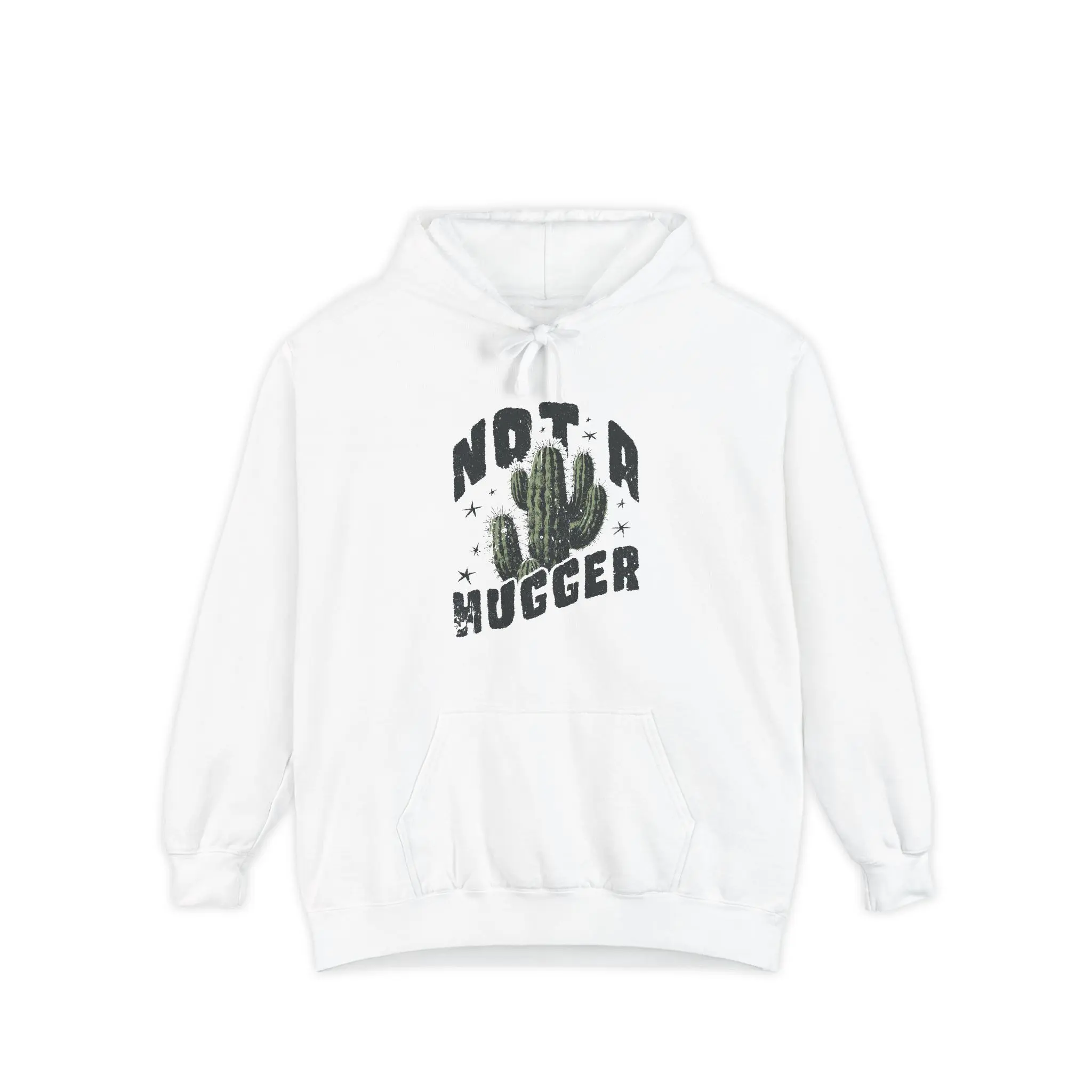 Not a Hugger Cactus Hoodie | Desert Plant Graphic Hoodie
