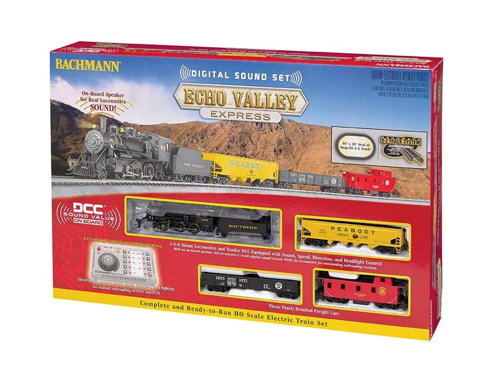 Bachmann Trains - Echo Valley Express DCC Sound Value Ready To Run Electric Train Set - HO Scale