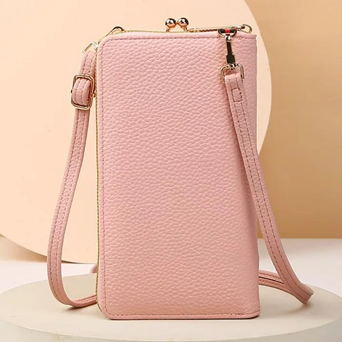 Forever Jiangbao Flower Embroidery Phone Bag With Lock Buckle