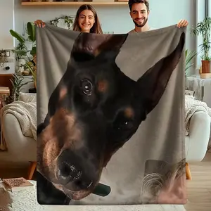 Funny Pattern Print Blanket, Flannel Series Bedding, Dormitory Blanket, Nap Blanket, Car Blanket, Office Blanket, Air Conditioning Blanket