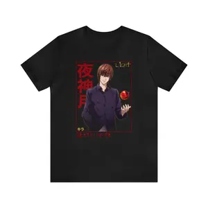 Death Note Light Yagami Anime T-Shirt, Death Note T-Shirt, Light Yagami Shirt, Death Note Merch, Kira, Anime Gift, Anime T-Shirt - UNISEX