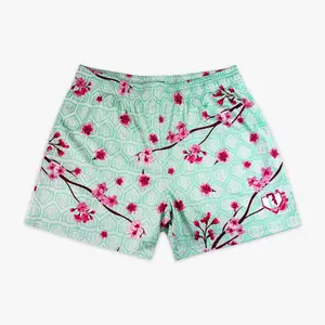 Batters And Blossoms Shorts – Cherry Blossoms Collection | Baseball Lifestyle 101 | Unisex Lightweight Breathable Mesh Shorts for Youth & Adults | Elastic Waist Streetwear Gym Running Shorts