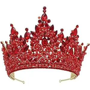 Large Tiaras and Crowns for Women Crystal Tall Pageant Rhinestone Royal Queen Headband Princess Quinceanera Headpieces for Wedding Birthday Prom Party Costume Cosplay weddingcrown handmade  crown Beaded polished zirconia crown princess  3  tiara