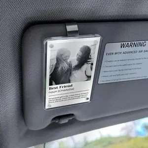 Best Friend Gift Custom Car Visor Photo Clip Thoughtful Friendship Gift for Her Personalized Keepsake Long Distance Gift for Bestie Birthday