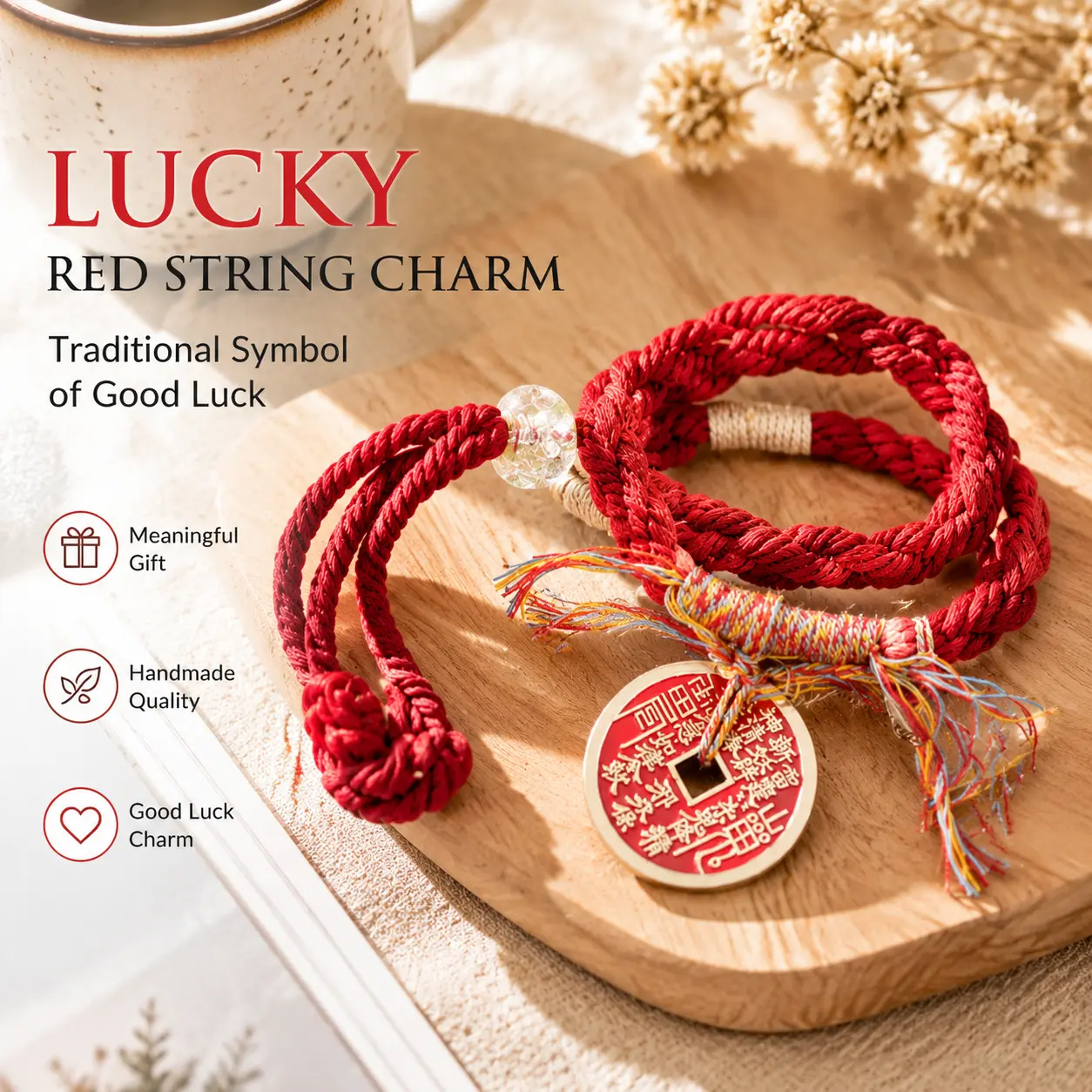 Unisex 1-Piece Ancient Taoism Shan Gui Feng Shui Coin Talisman Bangle - Costume Jewelry Accessory with Bagua Shield, Money Symbol for Prosperity Boost, Manifestation