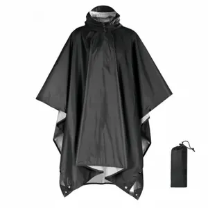 Unisex Eva Waterproof Raincoat, Long Hooded Rain Jacket, Stylish and Cool, Perfect for Stroll in the Rain, Reusable Outdoor Emergency Rainwear