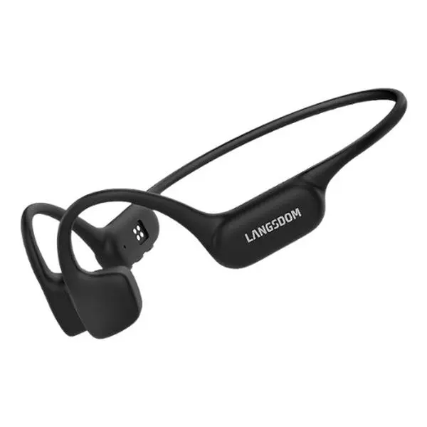 Langsdom AirSwim Neo Bone Conduction Swim Headphones - IP68 Waterproof Underwater, 8Hr Battery, 32GB Built-In Storage, Open-Ear Sports Audio Device for Swimming