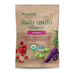 Nutrilite Organics Women’s Daily Multi Gummies – Samples 10 Foil Packs Organic Multivitamin Gummies