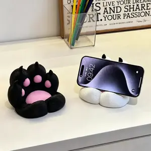 3D Printed Cat Paw Phone Stand - Cute Kawaii Desk Holder for Smartphones, Figurines & AirPods | Aesthetic Cat Lovers Gift