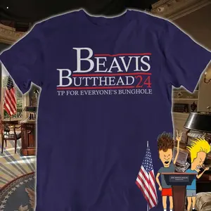 Soft T-Shirt, Hoodie, Sweatshirt Beavis Butthead '24 TP for Everyone's Bunghole Shirt Size S-3XL