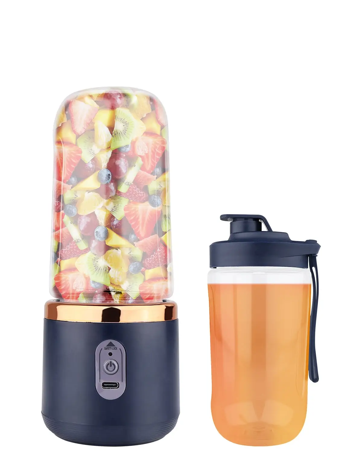 Novarhome Portable Personal Blender 13 OZ/400 ML Juicer, 40W Personal Size Blender, Ideal for Smoothies, Ice Blending, Juicing, and Food Processing, C