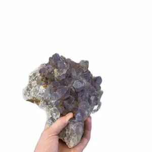 Large Natural Raw Amethyst Geode Chunk from Brazil for Decorative / spiritual Purposes