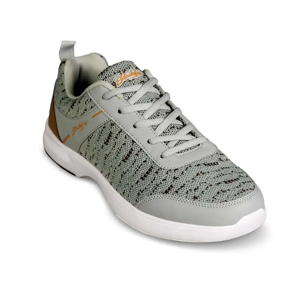 KR Strikeforce Flyer Mesh Lite Grey/Tan Bowling Shoes Men's, Soft, Durable, Engineered Mesh Upper