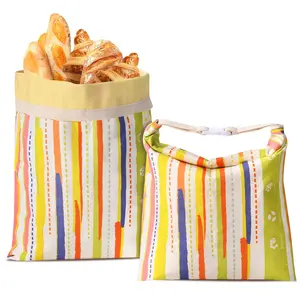 2-Pack Beeswax Bread Bags for Sourdough Homemade Bread XL Reusable Storage Bag Portable Large Capacity Keeps Fresh Easy to Clean Organiser Set