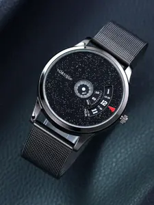 Men's Business Fashion Digital Quartz Wristwatch, Casual Round Colorful Watch, Stylish Men's Business Fashion Watch, Perfect for Daily Wear