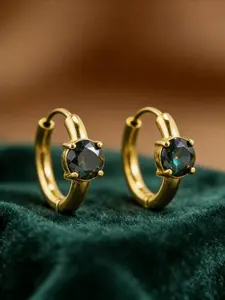 1pair 0.5 Carat Golden & Colorful Green Synthetic Moissanite Earrings, Promise Jewelry, Wedding Jewelry, High-End Luxury Fine Jewelry, Perfect for Anniversary Gifts for Women.
