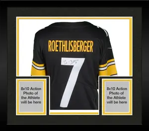 Framed Ben Roethlisberger Pittsburgh Steelers Autographed Nike Black Limited Jersey - Fanatics Authentic Certified