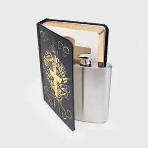 Suck UK Bible Hip Flask - Fake Bible - Hidden Alcohol Stash - Holy Book Hipflask - Good Book Secret Flasks - Festival Drinks Stash - Discreet Booze
