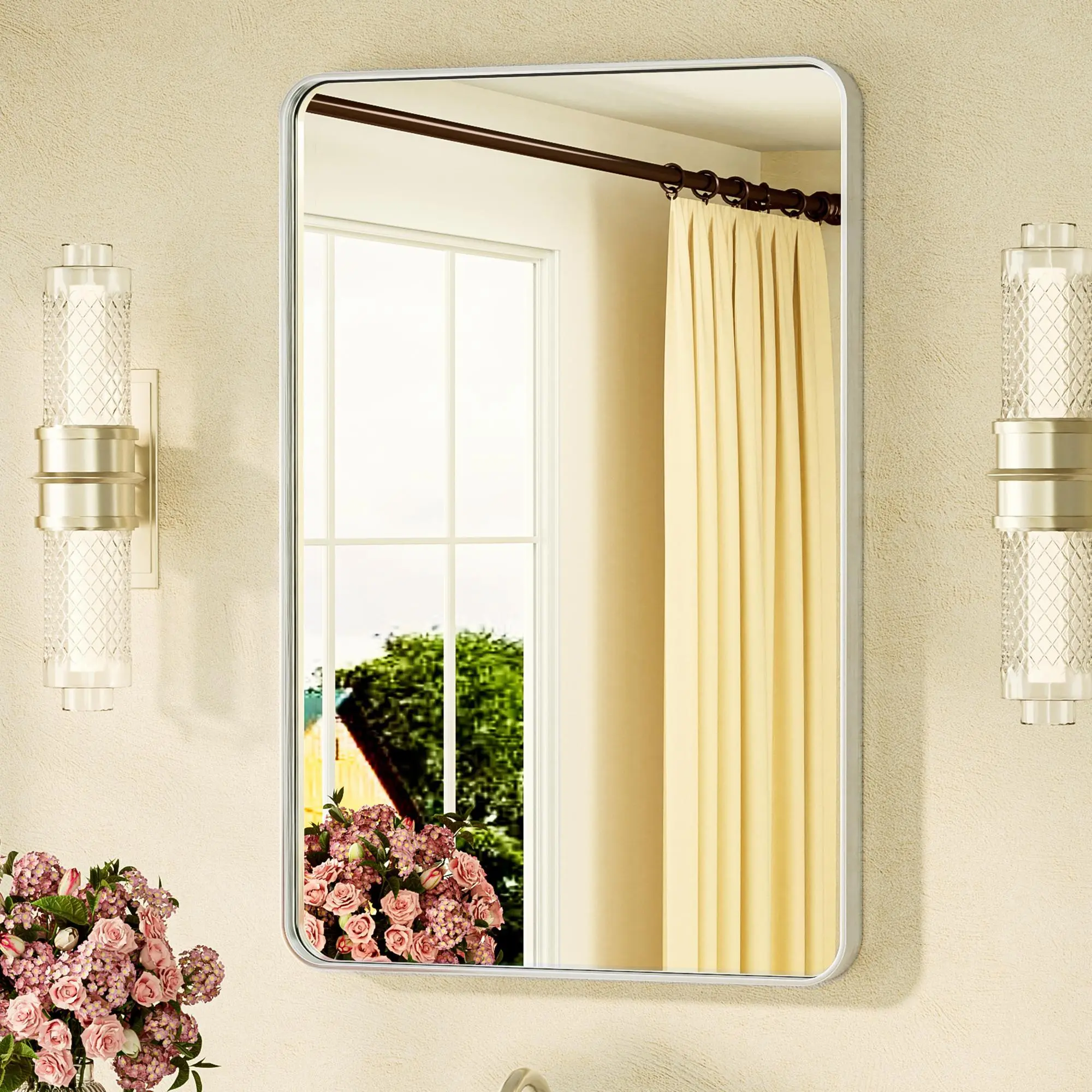 Brushed Nickel 20x16 inch