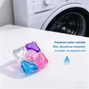 5-IN-1 NEW FORMULA LAUNDRY CAPSULES, 8g Heavy-Duty Concentrated Pods, 8X Cleaning Power, 70% Active Ingredients, Long-Lasting Fragrance, Odor Eliminator, Stain Remover, Fabric Softener, Say Goodbye to Stubborn Stains & Bad Smells, Laundry Detergent Beads