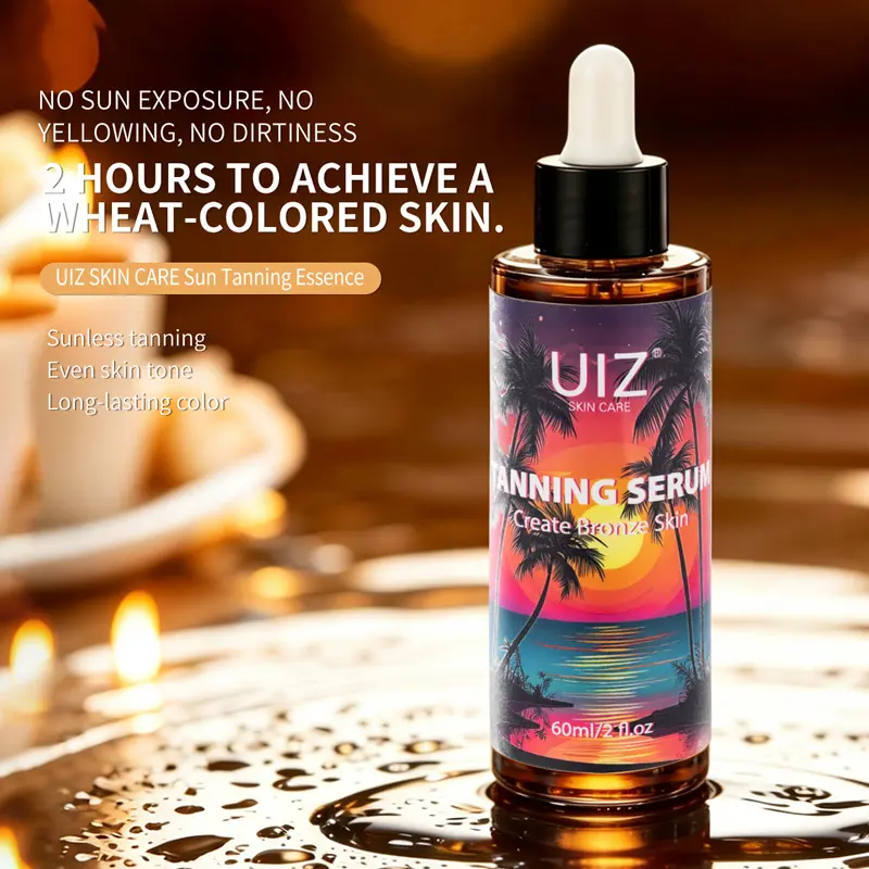 YOUNG SECRET Sunless Tanning Serum, 2H Fast Bronzing Self Tanner Serum, Natural Wheat Bronze Skin Tone, Hydrating Non-Streaky Long Lasting Fake Tan Essence for Body Face, 60ml
